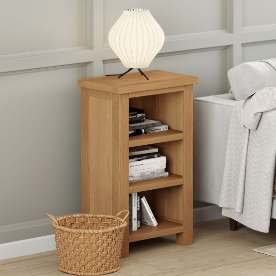 Light Oak Small Bookcase  - Grasmere Furniture