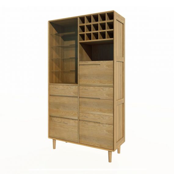 Scandic Oak Drinks Cabinet - Scandic Oak Furniture - Retro Style