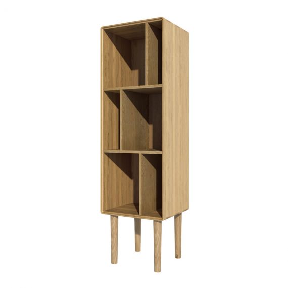 Scandic Oak Narrow Cabinet - Scandic Oak Furniture - Retro Style.