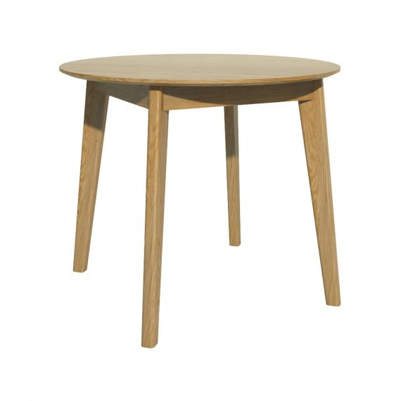 Scandic Oak Round Dining Table - Scandic Oak Furniture - Retro Style.