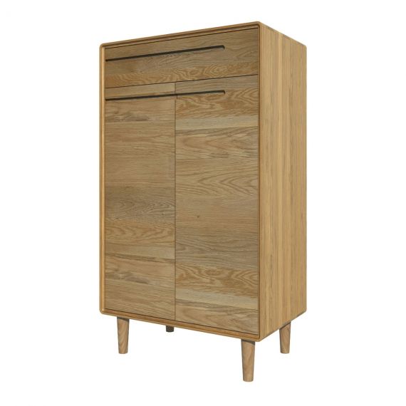 Scandic Oak Shoe Cabinet - Scandic Oak Furniture - Retro Style.