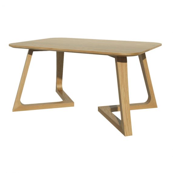 Scandic Oak V Medium Lamp Table - Scandic Oak Furniture - Retro Style.
