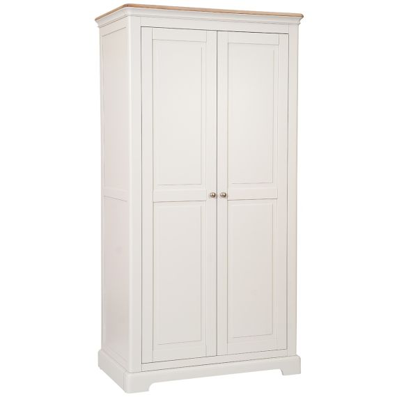 Telford Oak and Painted Double Wardrobe