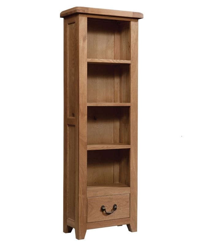 Ermere Light Oak Tall Narrow, Tall Narrow Oak Bookcase Uk