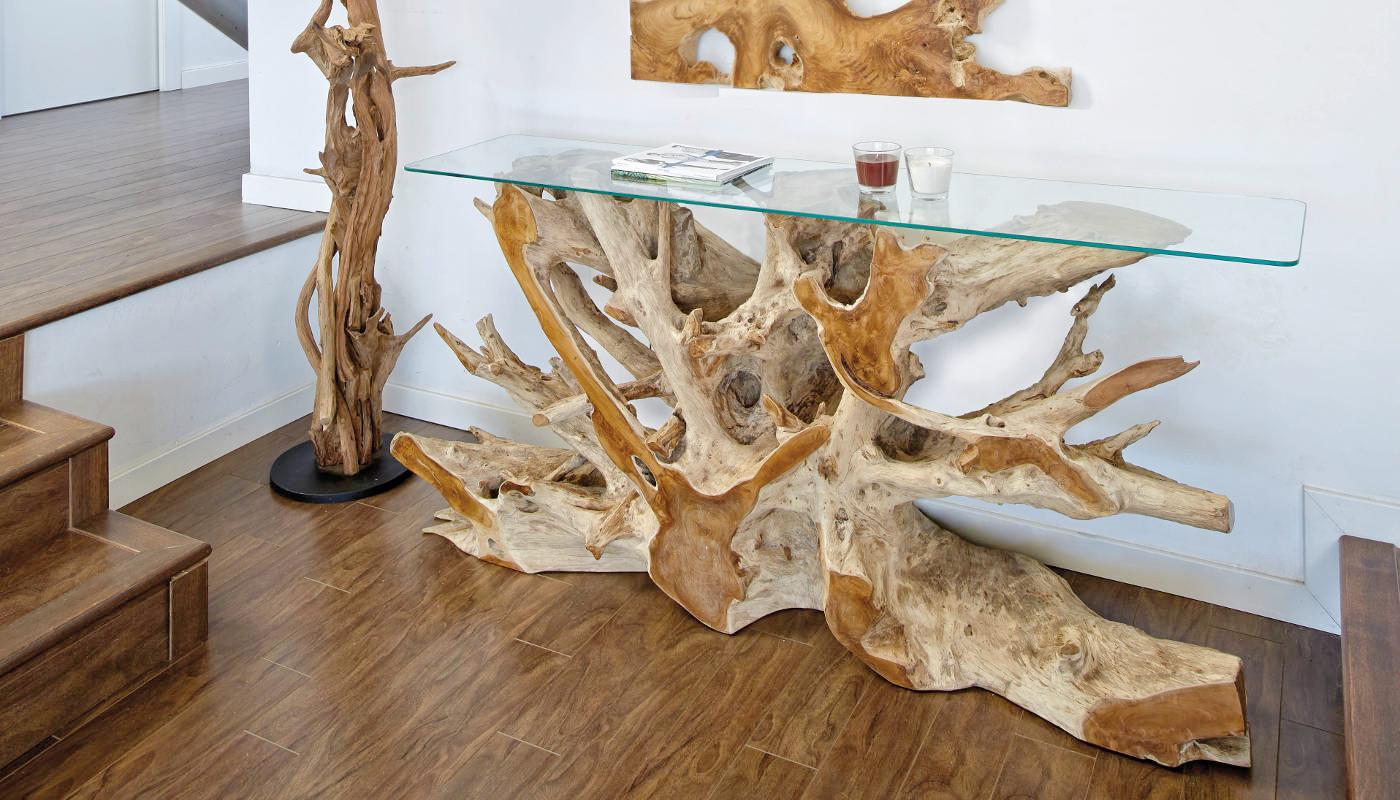 5 Inspiring Glass Reclaimed Wood Furniture Pieces