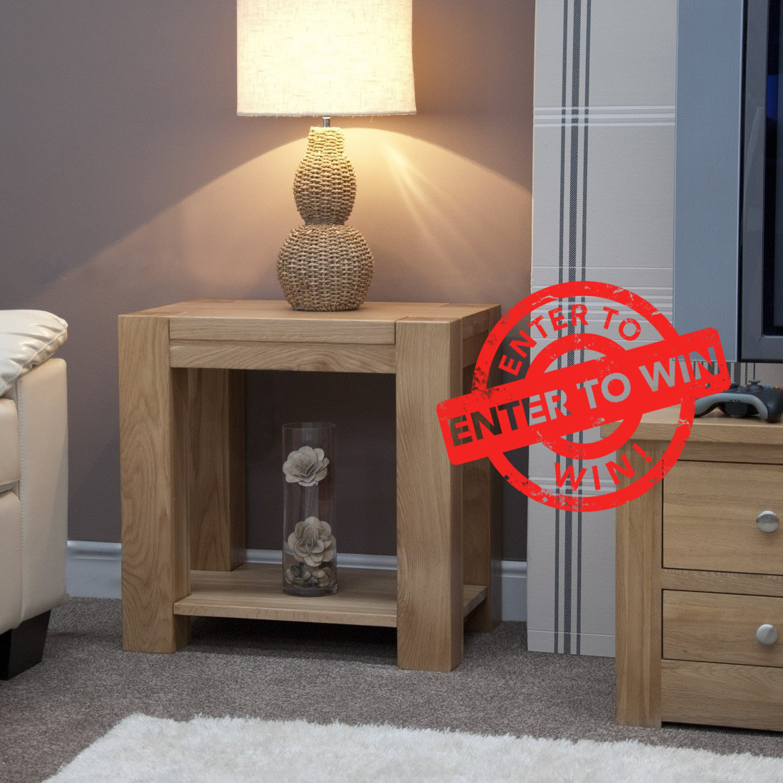 Trend Solid Oak Lamp Table Competition