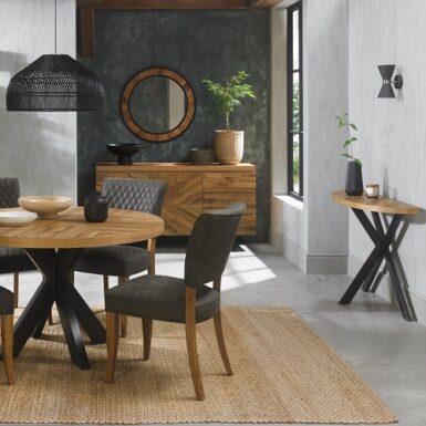 Ellipse Rustic Oak Living Room Furniture Range